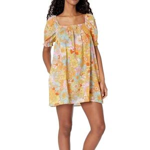 Show me your mumu floral babydoll mini dress